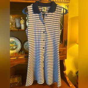 Vintage 90’s Zanoni by Jalote collar striped dress